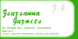 zsuzsanna guzmits business card